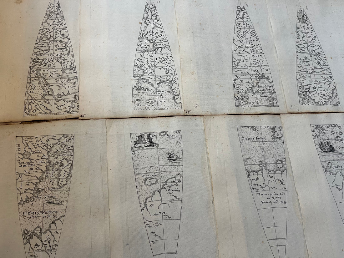 16 Later Manuscript Oterschaden Globe gores – “Terra nondum plene cognita inuenta A 1499”