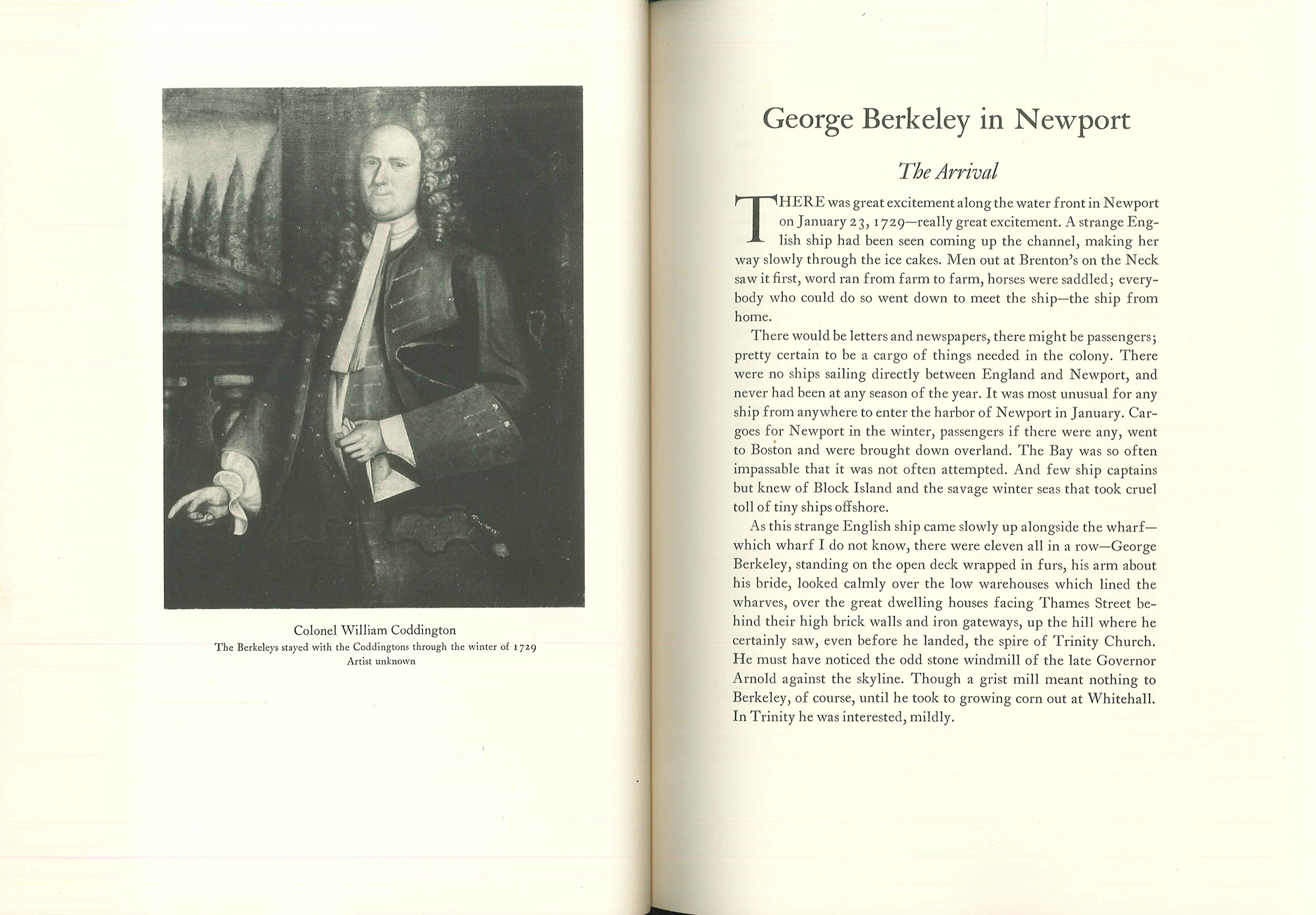 (Anthoensen Press) Brayton, Alice.  GEORGE BERKELEY IN NEWPORT.
