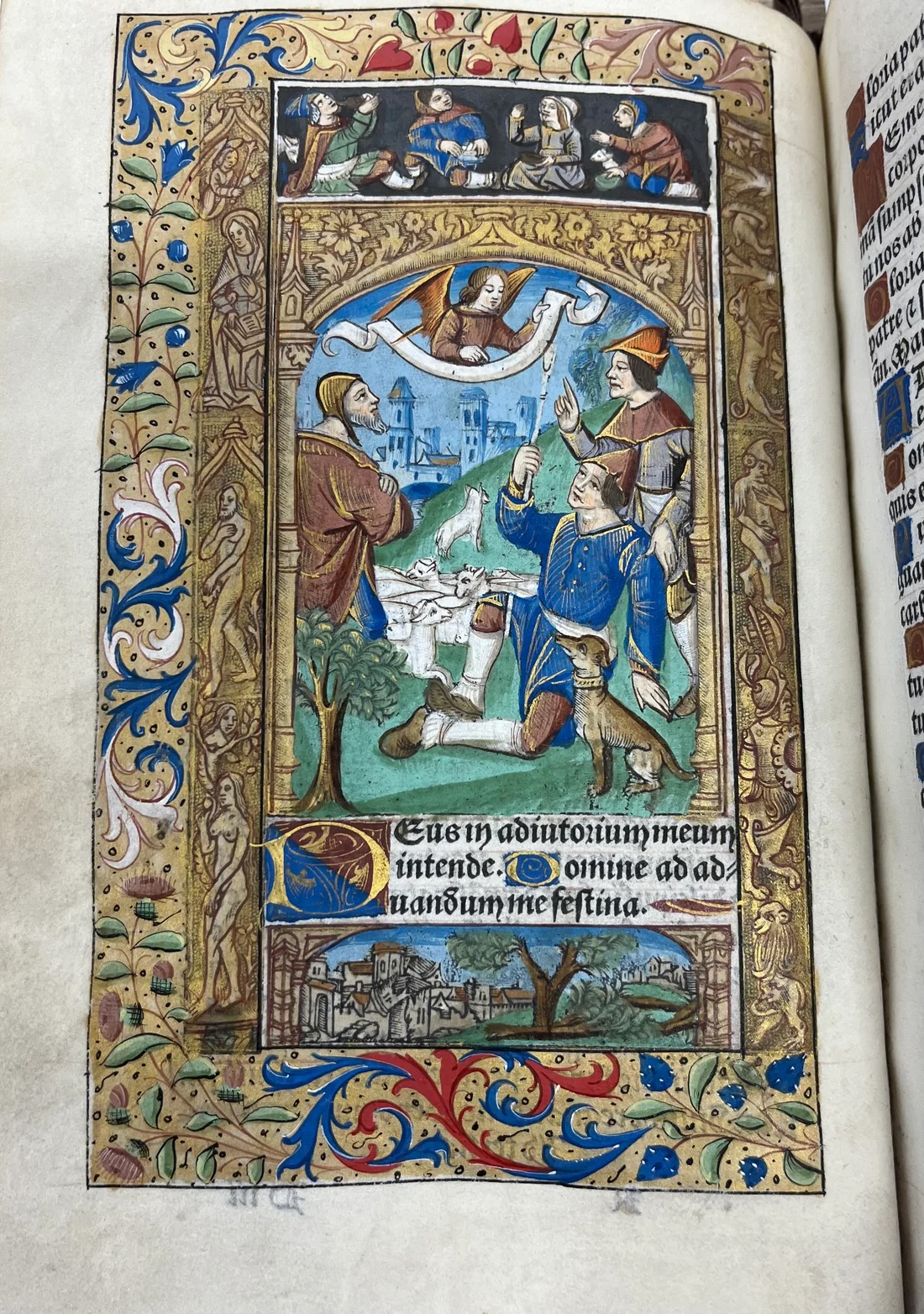 “Heures a l’usaige de Rome” 1503 Parisian Book of Hours Printed on Vellum by Gilles Hardouyn and lavishly hand illuminated