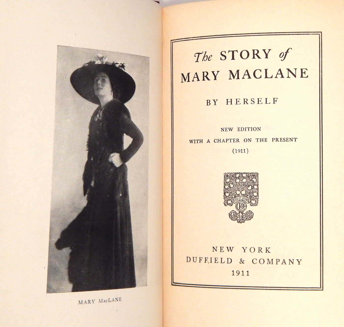 MacLane, Mary. The Story of Mary MacLane by Herself. 