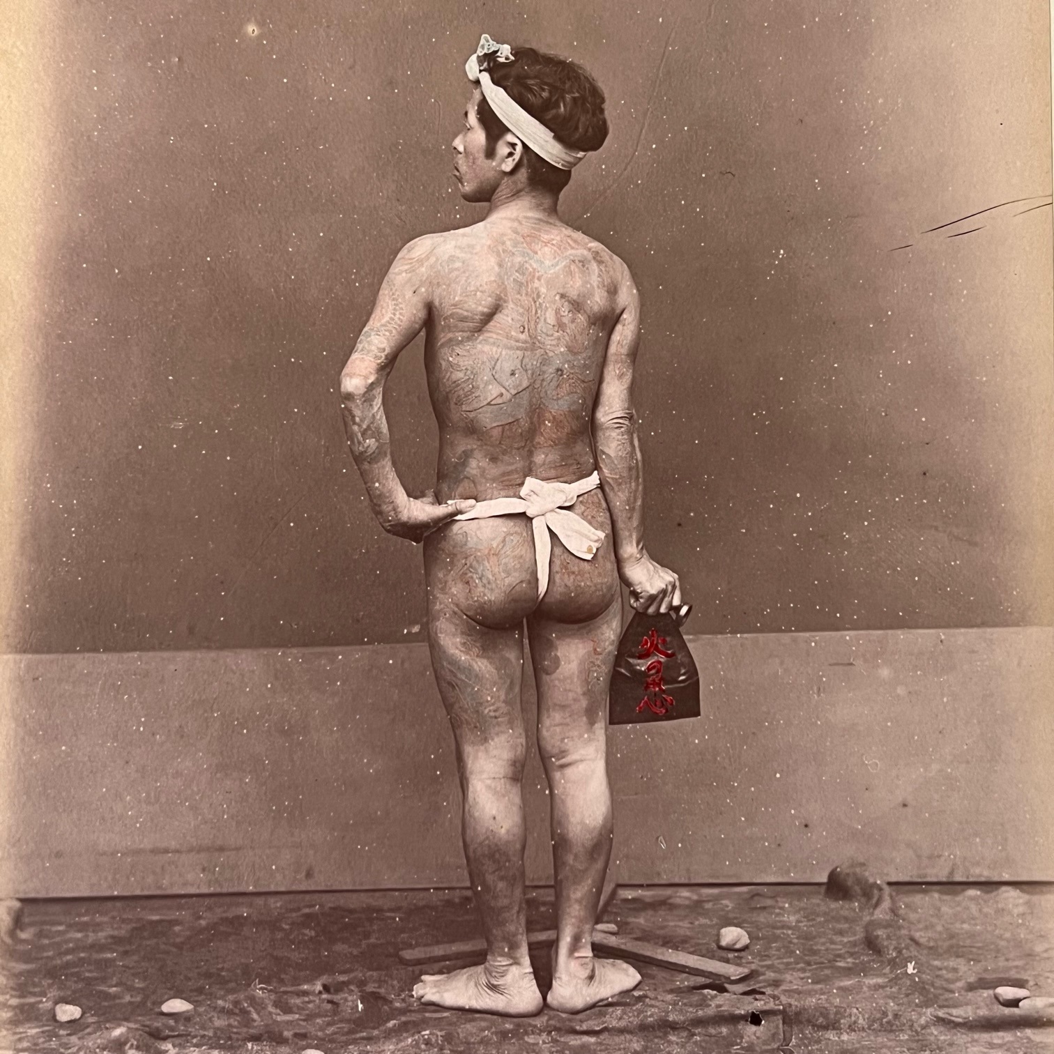 Large Format Photo of Tattooed Man