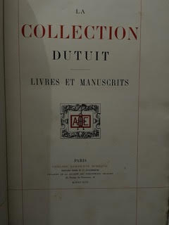 Rahir, Édouard. La Collection Dutuit Livres et Manuscrits, 1899  