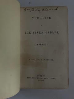 Hawthorne, Nathaniel. The House of The Seven Gables 1851 
