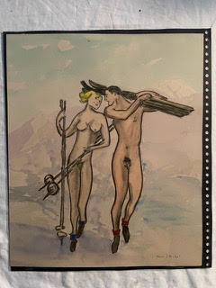 Lake Arrowhead Strobel, Oscar 1940’s 42 x 35 cm. Strobel, Oscar. “Lake Arrowhead”. (1891-1967) 