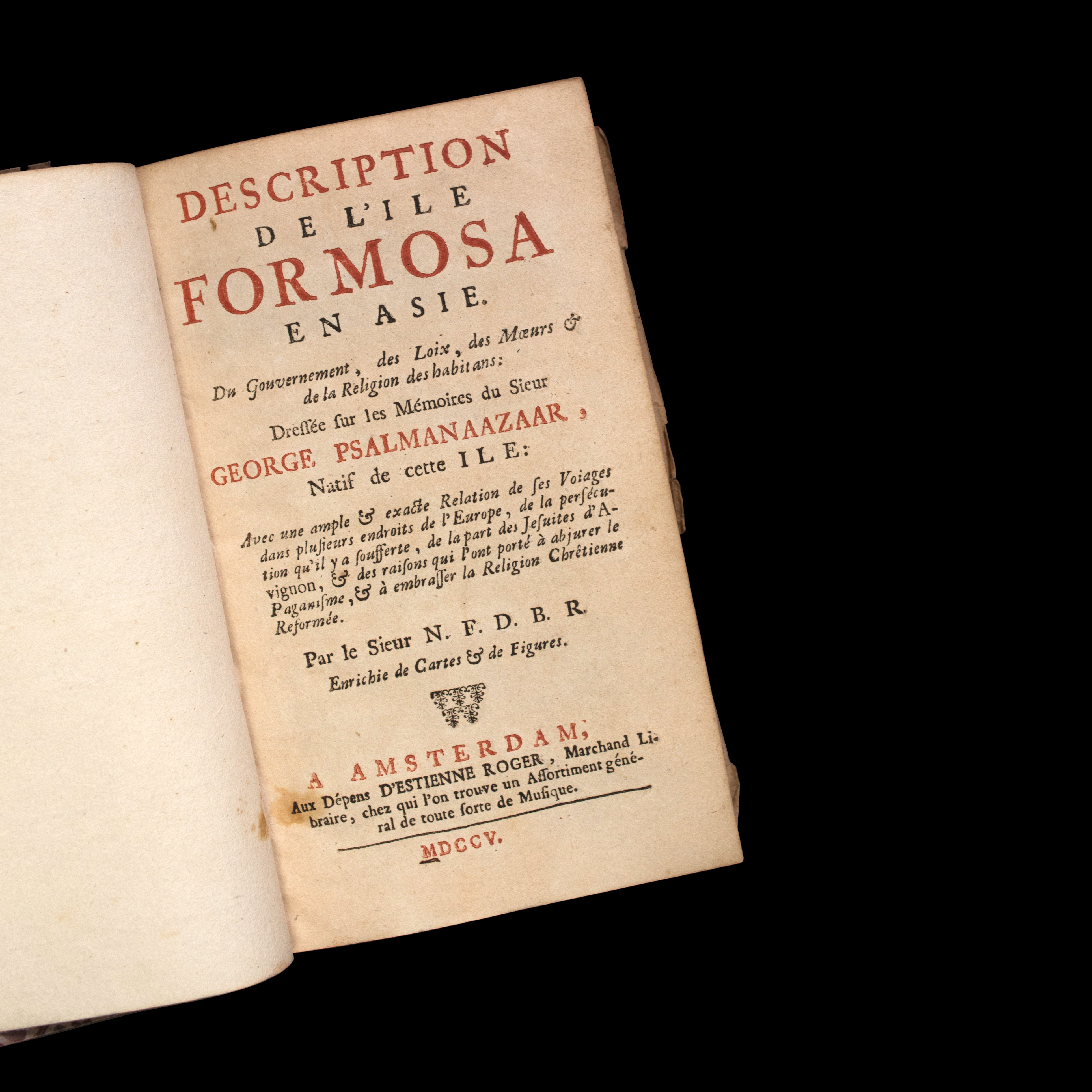 DESCRIPTION DE L’ILE FORMOSA EN ASIE,1705