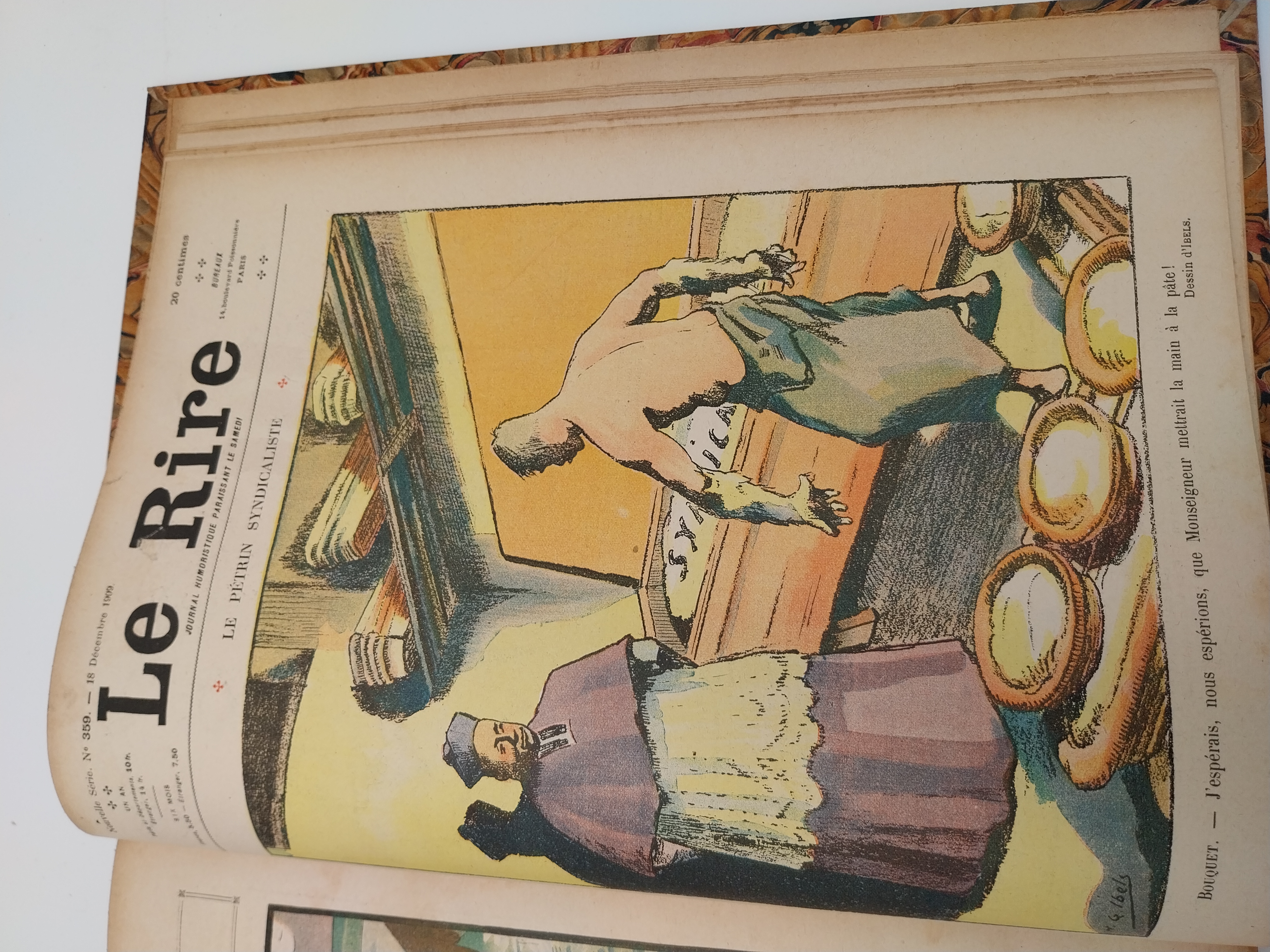 Binding of the Review LE RIRE from number 309 [January 2, 1909] to number 360 [December 25, 1909]