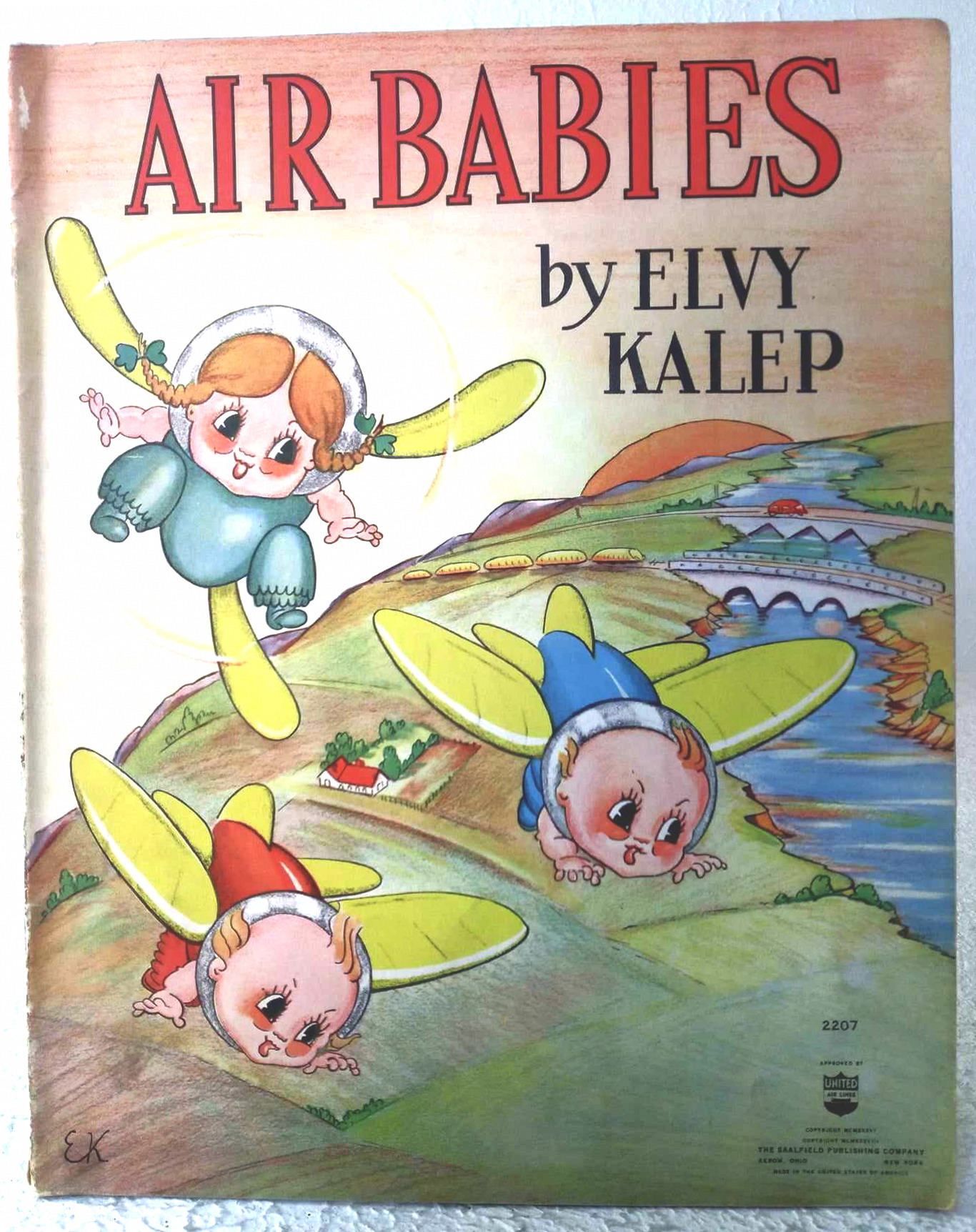 Elvy Kalep, Air Babies, published by The Saalfield Publishing Company, 1938.